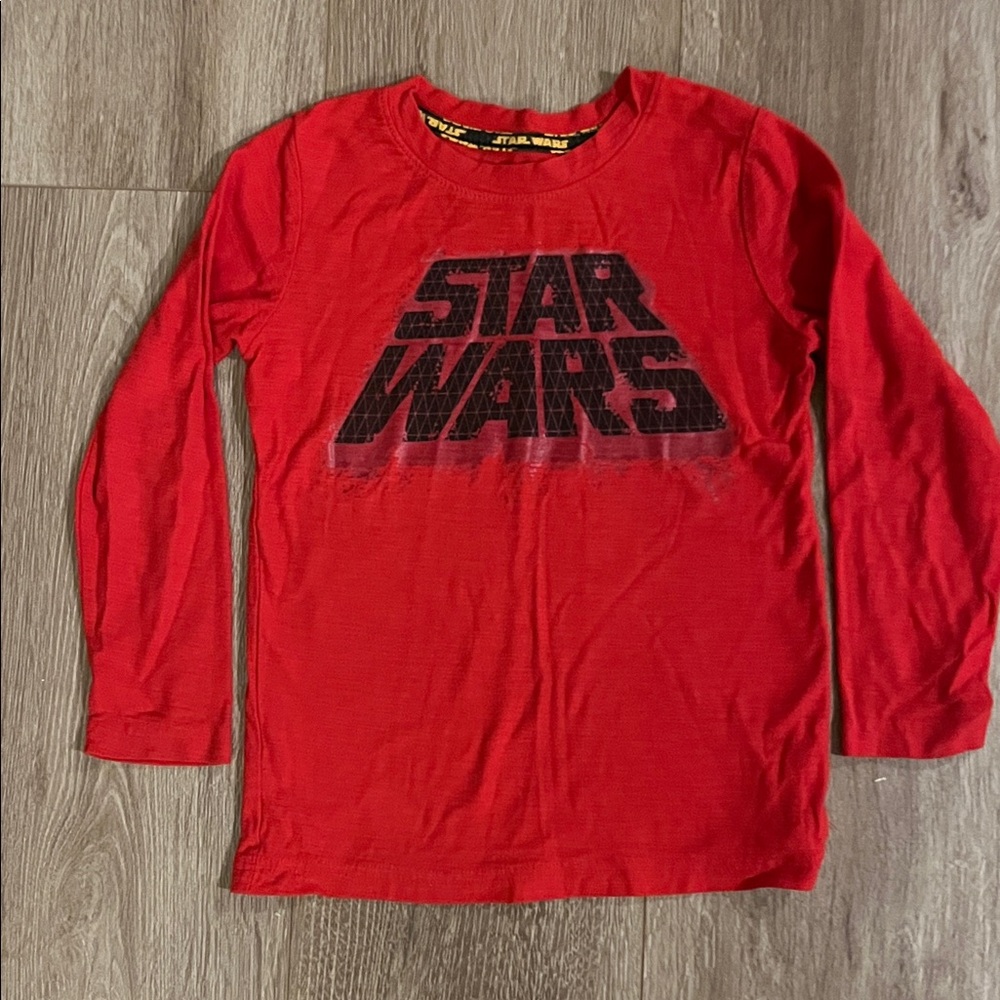 Star Wars Bold Red Long Sleeve Tee